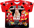 Mickey Mouse Birthday All Over Print T-Shirt | Personalized T-Shirt | Birthday Shirt | 3D Shirt | Birthday Gift | Kids Shirt | Custom Birthday Shirt (Copy) (Copy)